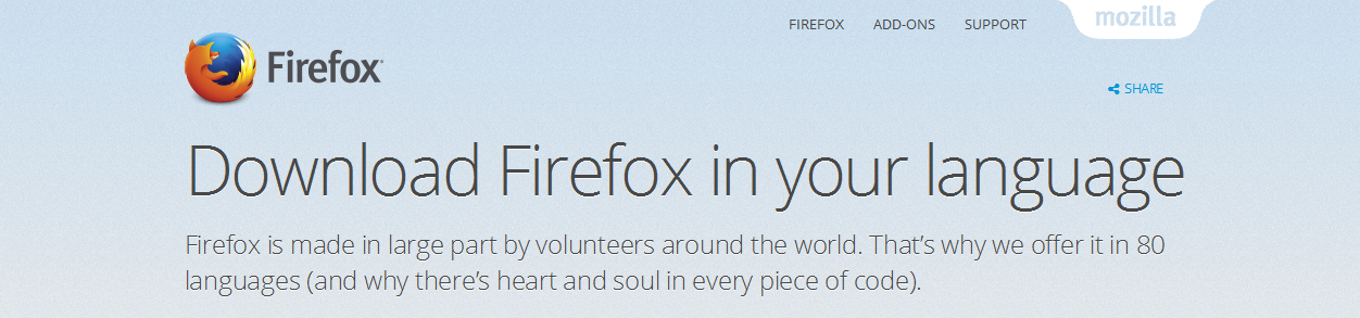 Use Mozilla Firefox In Your Preferred Language
