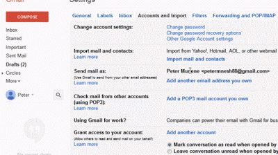 how to change gmail name