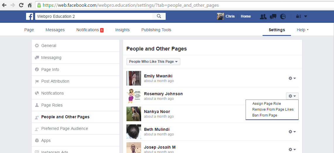 Block Someone From Your Facebook Page