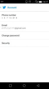 how to change twitter email address