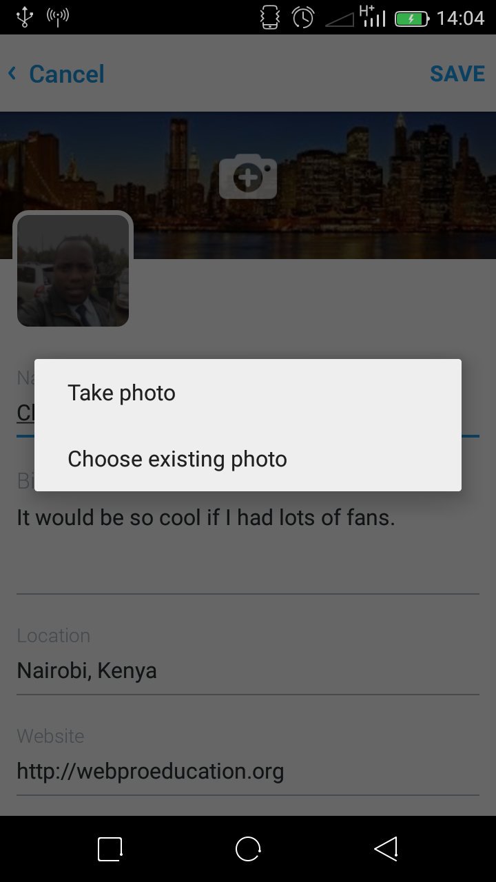 Change Your Twitter Profile Picture on Twitter for Android App