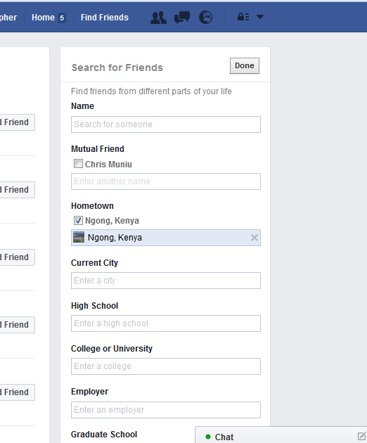 how to find people on Facebook