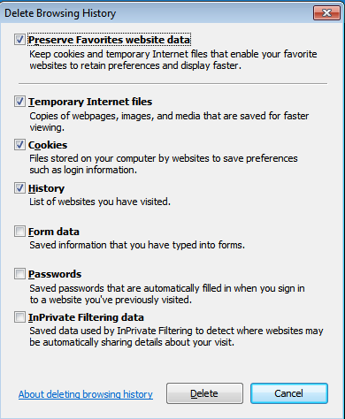 View and Delete Your Internet Explorer Browsing History View and Delete Your Internet Explorer Browsing History