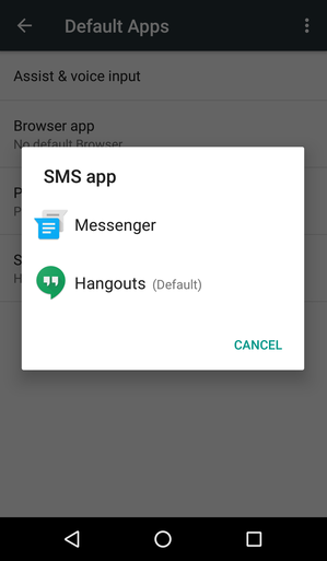 android 6 default app manager