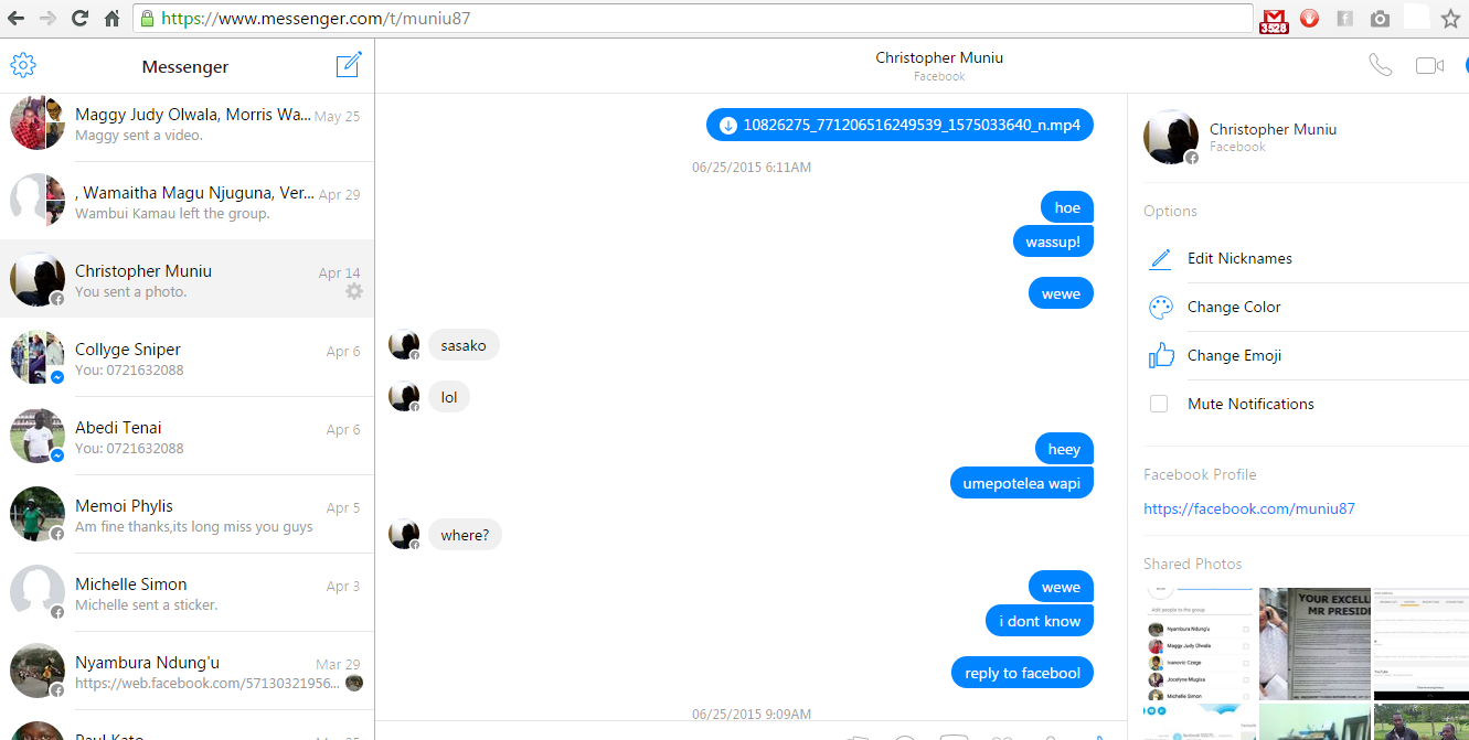 facebook messenger pc