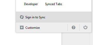 Firefox sync