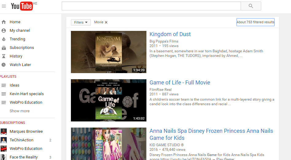 How To Easily Find and Watch Free Movies On YouTube