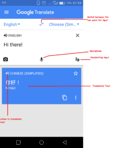 google translate app