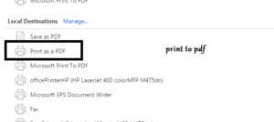 print to pdf