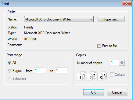 print to pdf xps