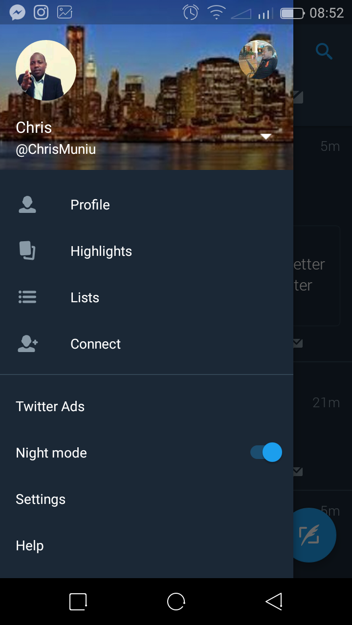 twitter night mode 1