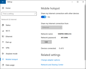 windows 10 wifi hotspot