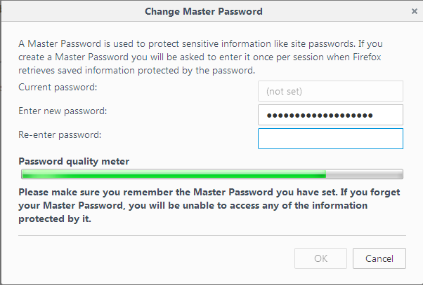 Protect The Firefox Password Manager With a Master Password