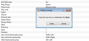 customize vlc keyboard shortcuts hotkeys