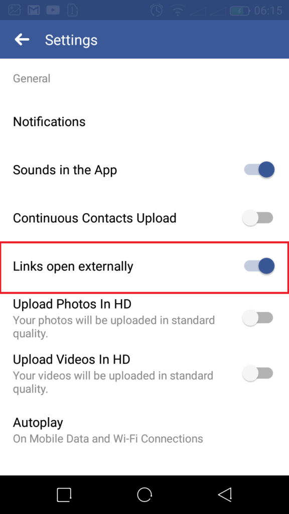 How To Open Facebook App Links In Default Browser