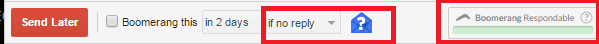 use boomerang to schedule email
