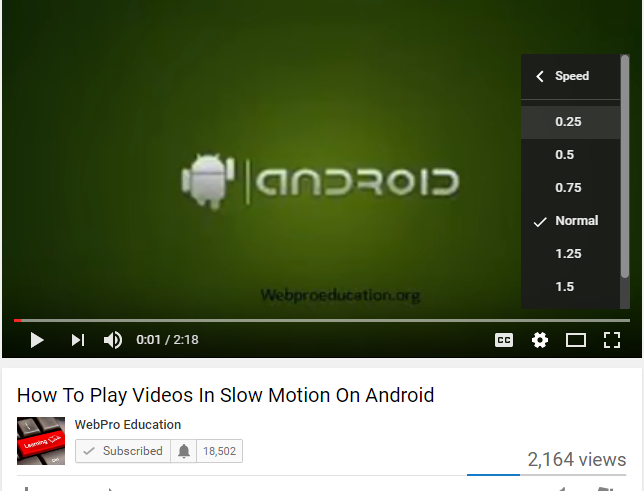How To Watch YouTube Videos In slow Motion