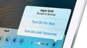 night shift to reduce eye strain