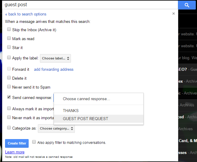 Create a Custom Autoresponder With Gmail Filters and Canned Responses