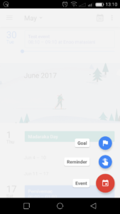 google calendar goals