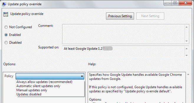google chrome automatic updates