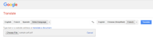 how to translate pdf documents
