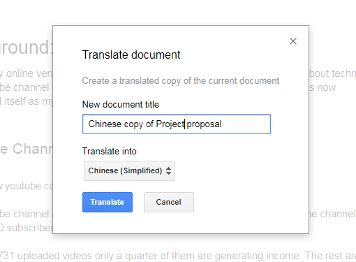 How To Translate Word Documents Using Google Docs