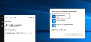 cortana to use default browser