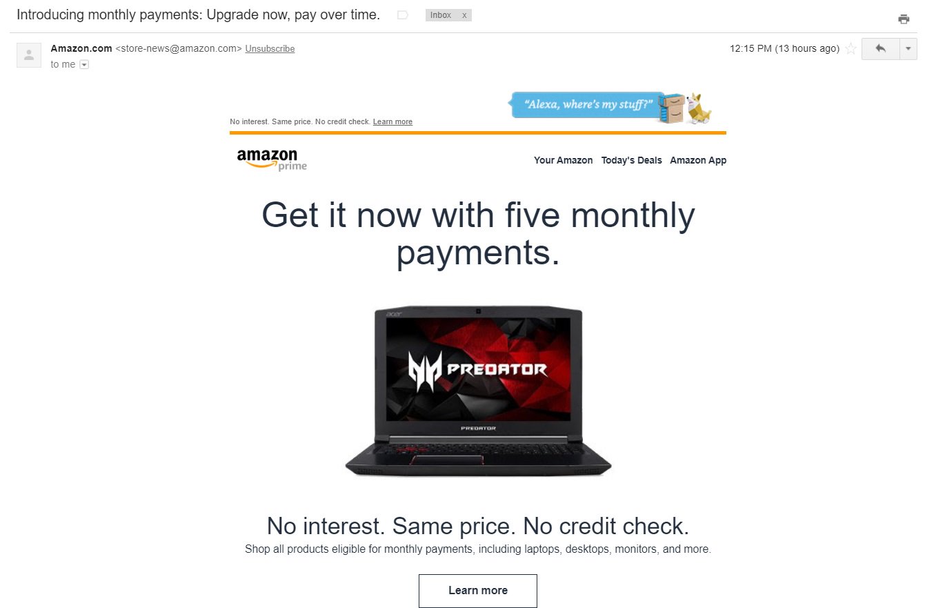 Amazon’s 5 Month Payment Plan With No Catch!