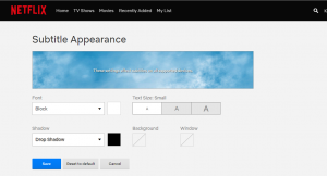 how to customize netflix subtitles