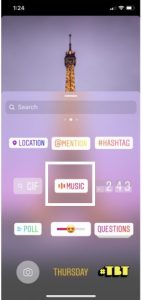 how to add music to instagram story