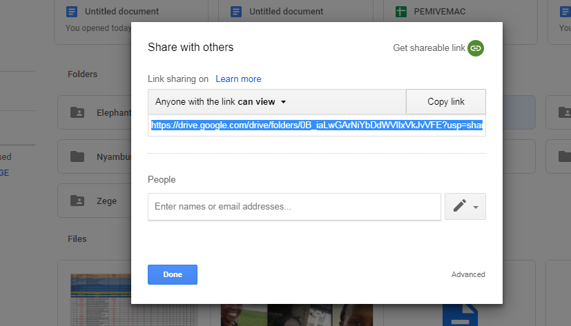 How To Share a Google Drive Folder