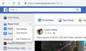 customize facebook news feed