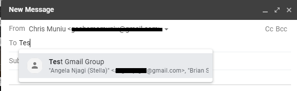 how to send group emails in gmail
