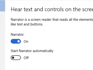 enable narrator in windows 10