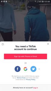 how to create tiktok account