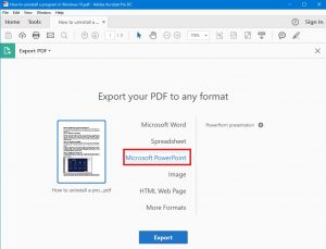how to convert pdf to powerpoint