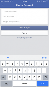 Change Facebook Password On Android 