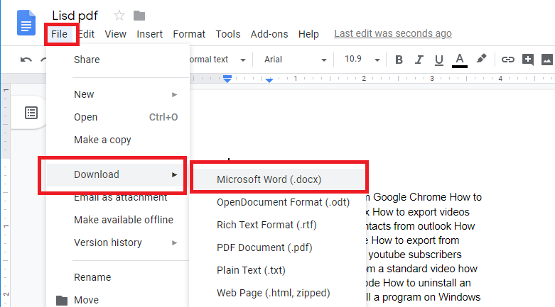 how to change word doc to pdf on mac