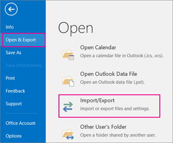 export contacts from outlook