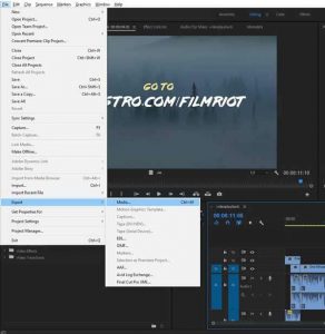 how to export a video from premiere pro