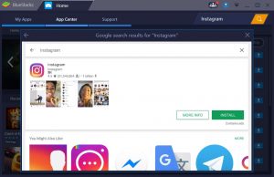 how to install Instagram for pc