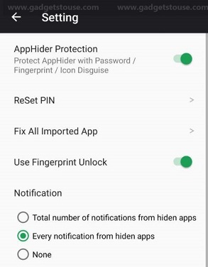 how to hide apps in android