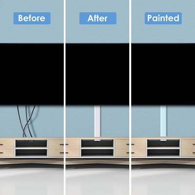 how to hide tv wires without cutting into a wall