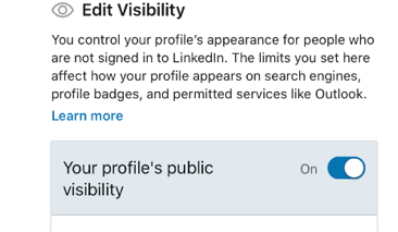 how to hide a LinkedIn profile