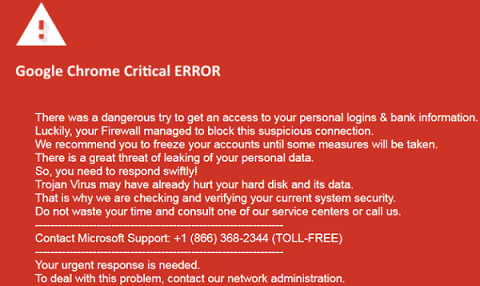 How to fix Google Chrome Critical Error