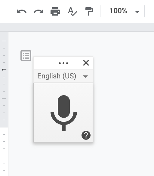 Voice Typing In Google Docs