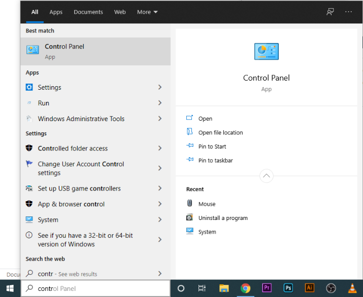 How To Find The Windows 10 Control Panel