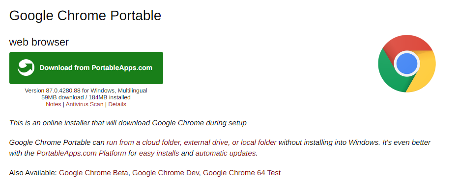 How To Use Portable Chrome