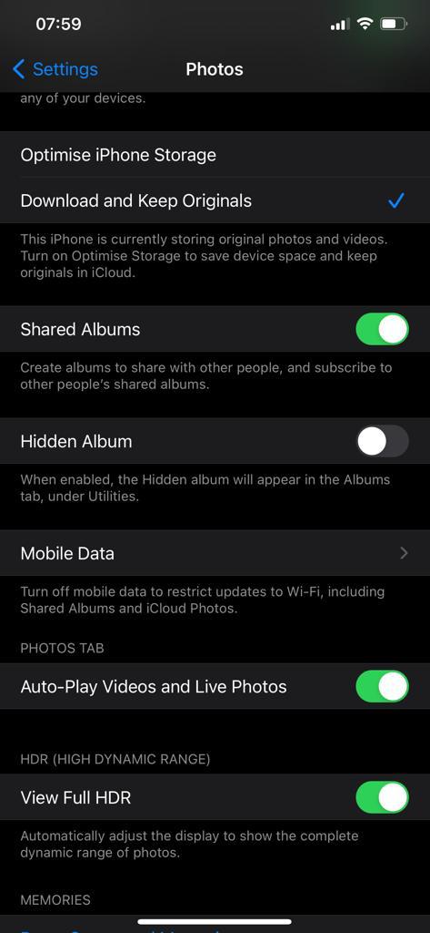 Hide Hidden Photos On iPhone